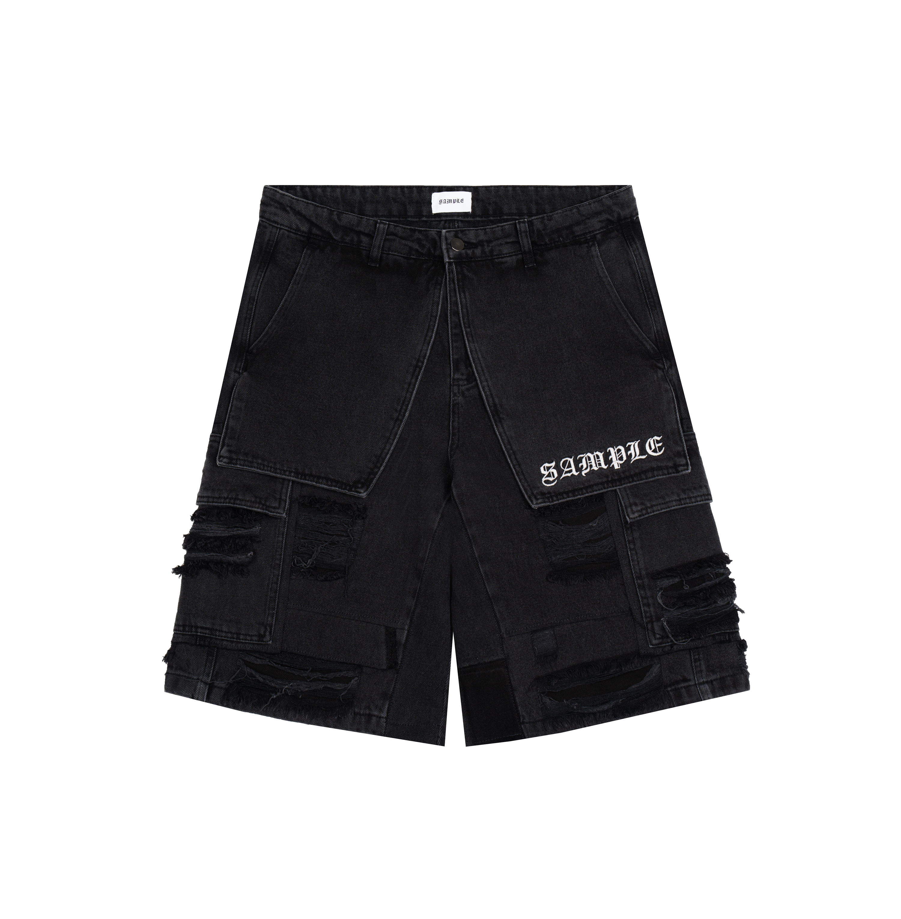 Distressed Jeans Shorts