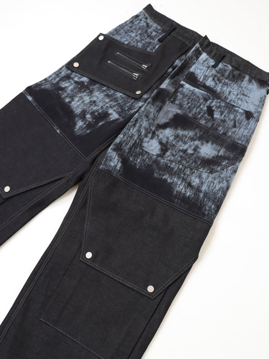 ESCAPE COMFORT KNIT DENIM DARTED FLOOD JEAN