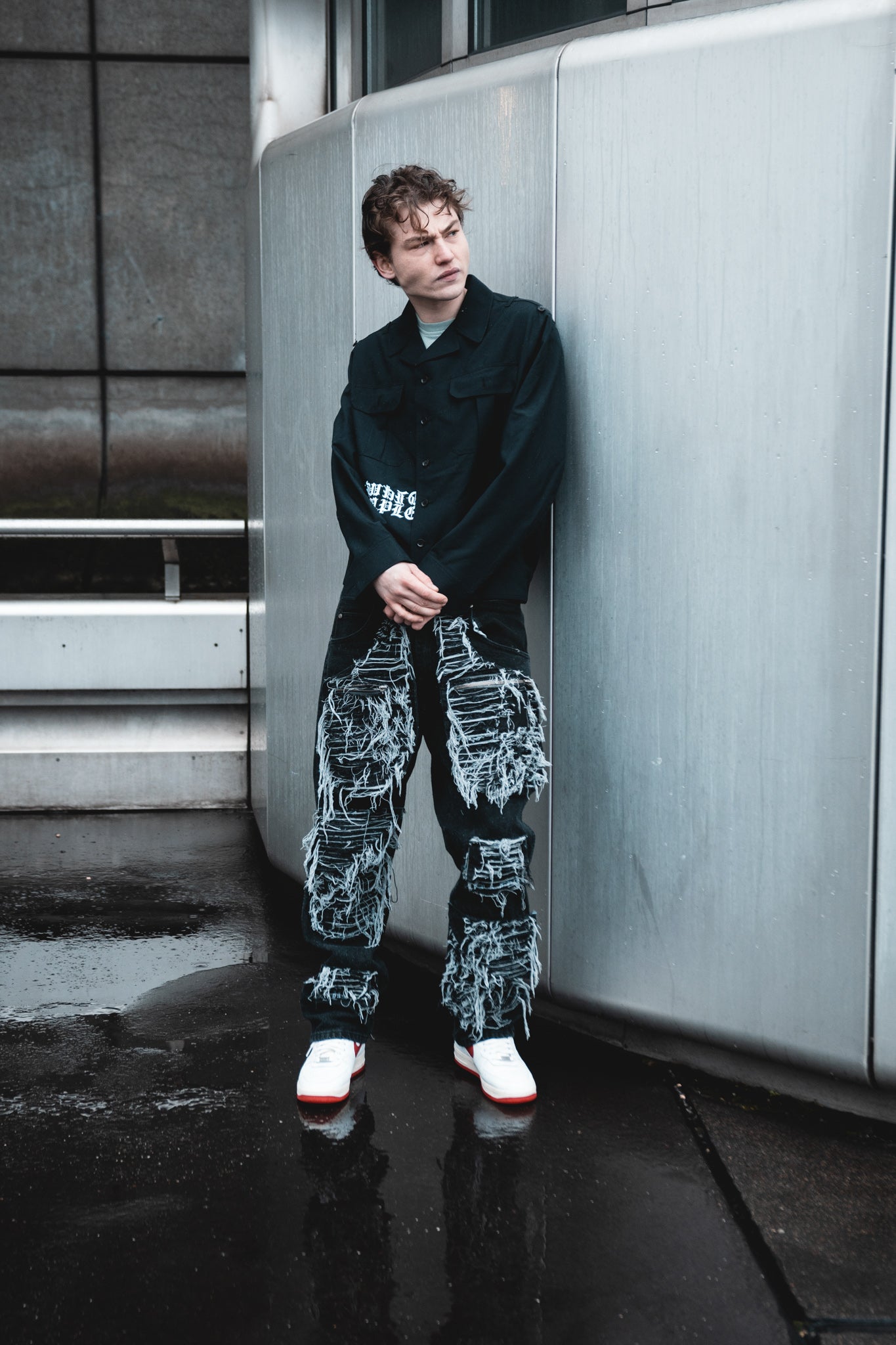Alure x Sample ripped denim