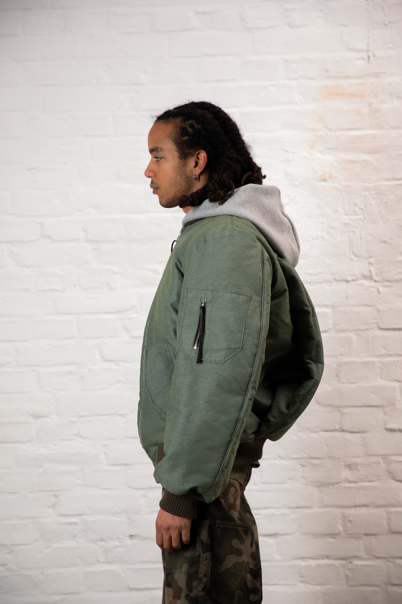 AIRBAG BOMBER JACKET CANVAS