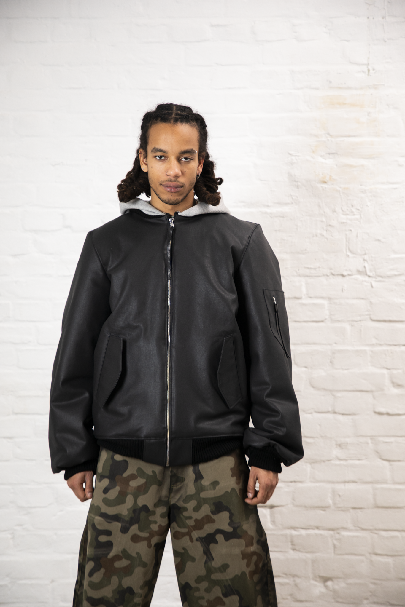 AIRBAG BOMBER JACKET DENIM