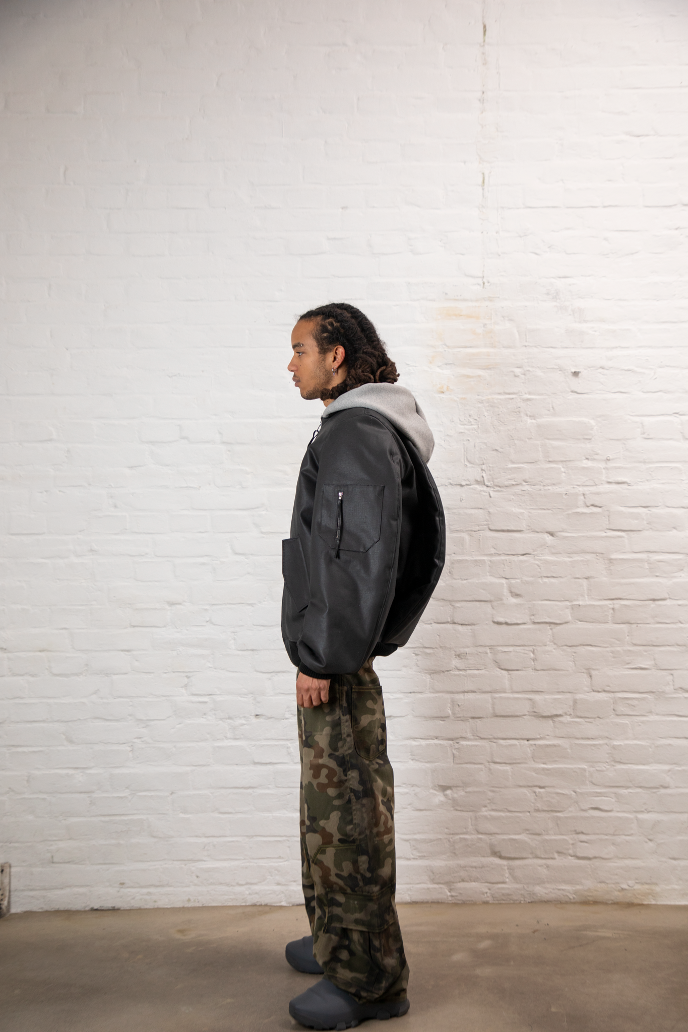 AIRBAG BOMBER JACKET DENIM