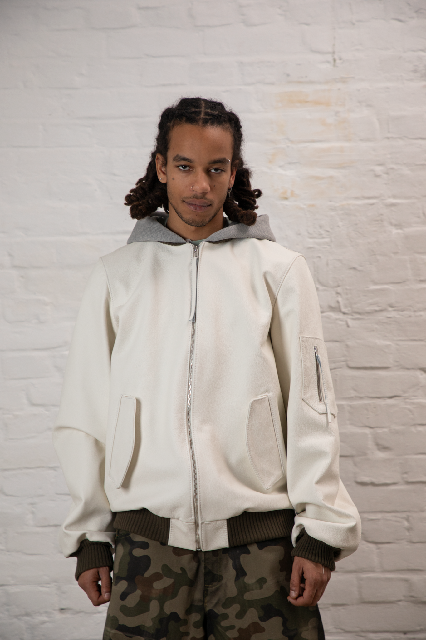 AIRBAG BOMBER JACKET LEATHER