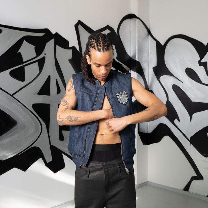 ATELIER VEST JERSEY DENIM