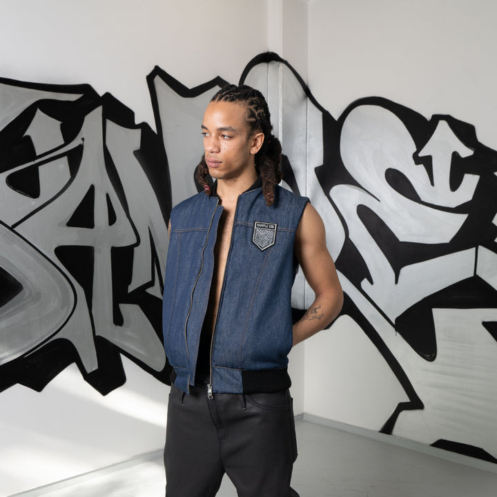 ATELIER VEST JERSEY DENIM