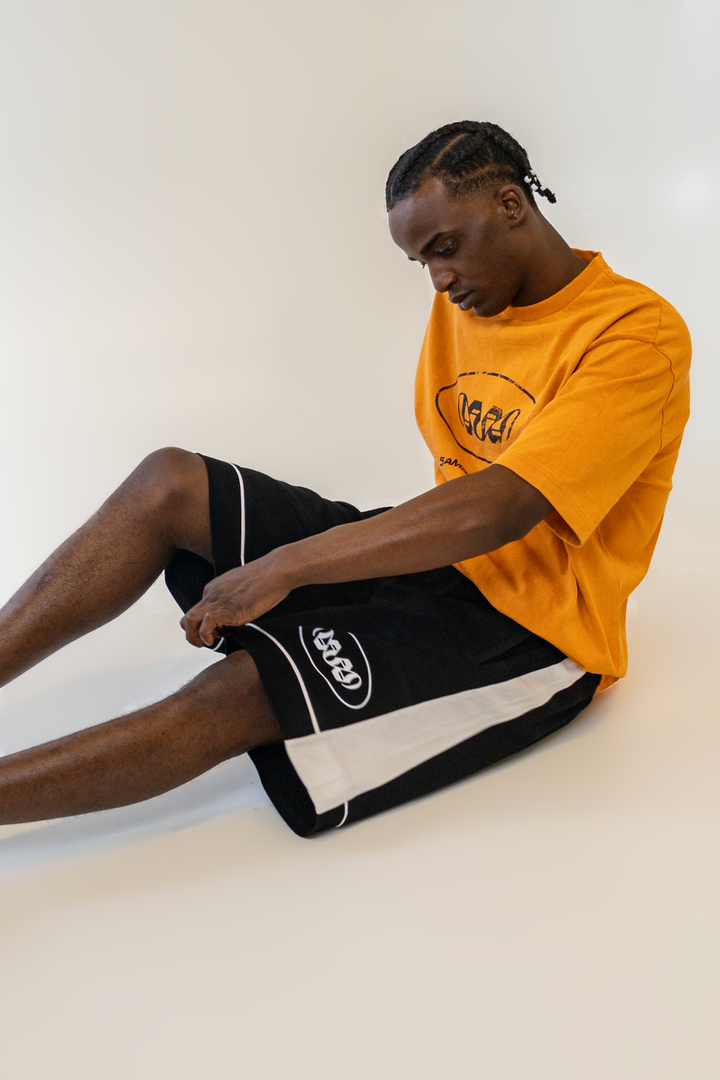 Black Logo Shorts