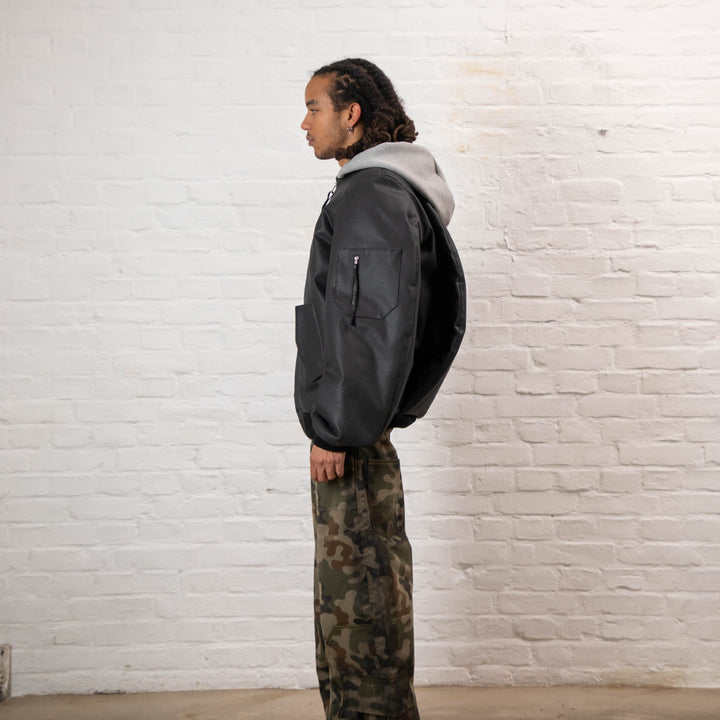 AIRBAG BOMBER JACKET DENIM