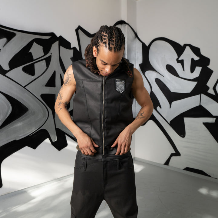 ATELIER VEST WAXED DENIM