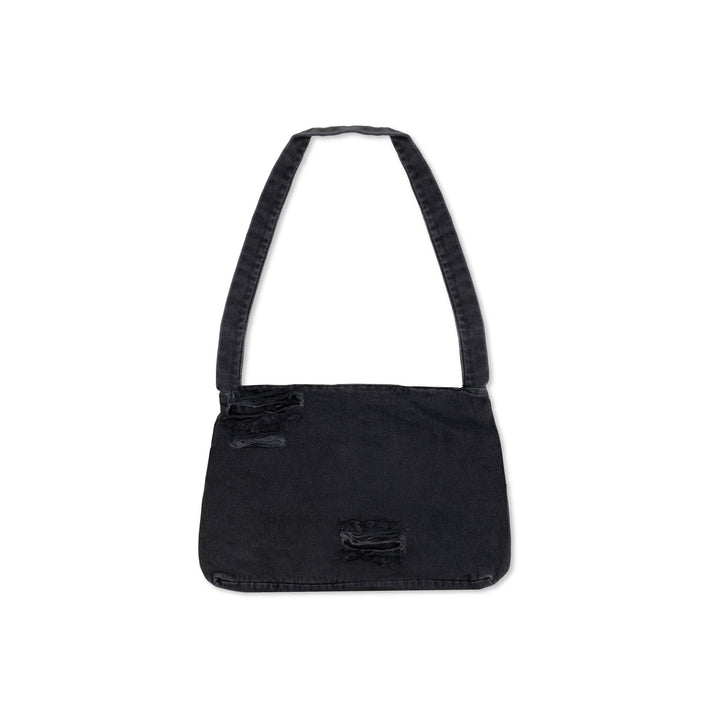 RIPPED BLACK DENIM BAG