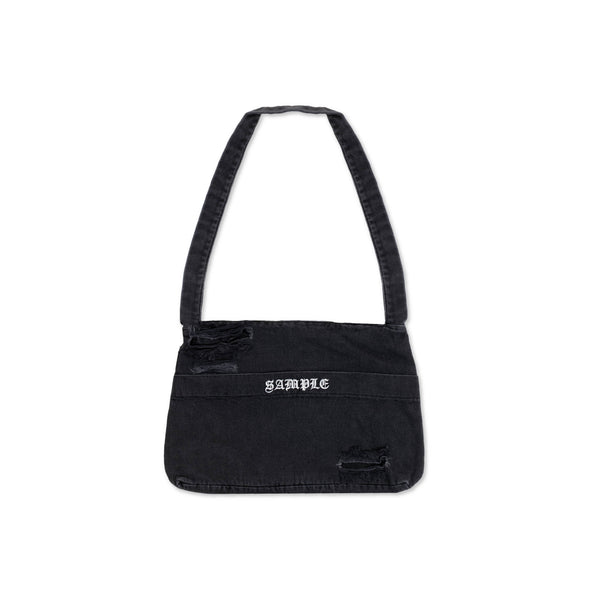 RIPPED BLACK DENIM BAG – sample030