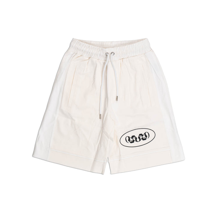 Cream Logo Shorts
